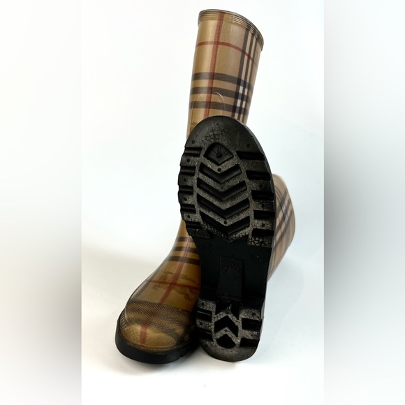 Burberry Nova Check Rubber Rain Boots - Picture 6 of 14